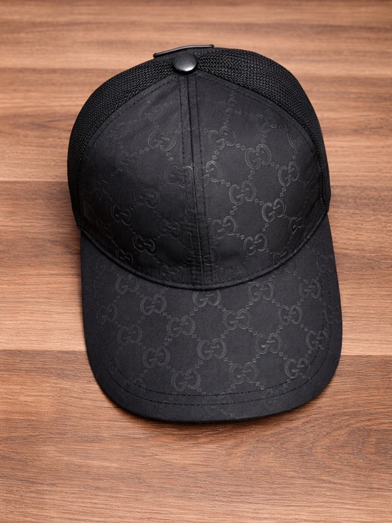 Gucci Other - Gucci GG Ripstop Baseball Cap Black - Size M